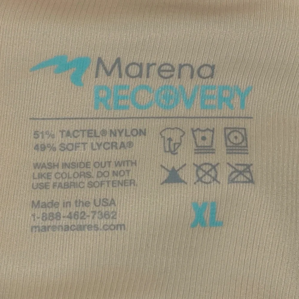 Marena Recovery Women's High-Waist Girdle Bikini Length Beige Size L LGA-2XS-H